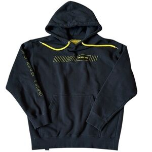 We Live This Hoodie Pullover Black Skater BMX Parkour Woodward Sports Medium